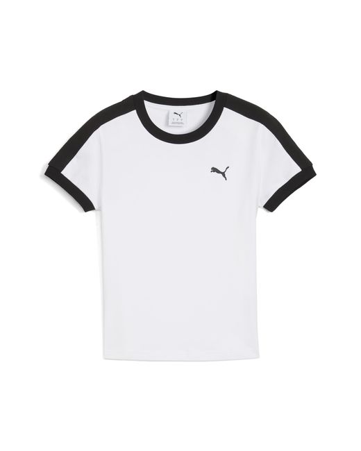PUMA White T7 Slim T-Shirt