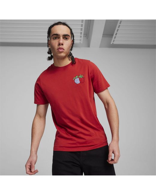 PUMA X One Piece Graphic T-shirt in het Red voor heren