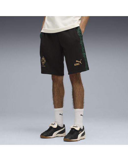 Shorts Borussia Mönchengladbach King Da Uomo, Sport, Nero/Oro di PUMA in Black da Uomo