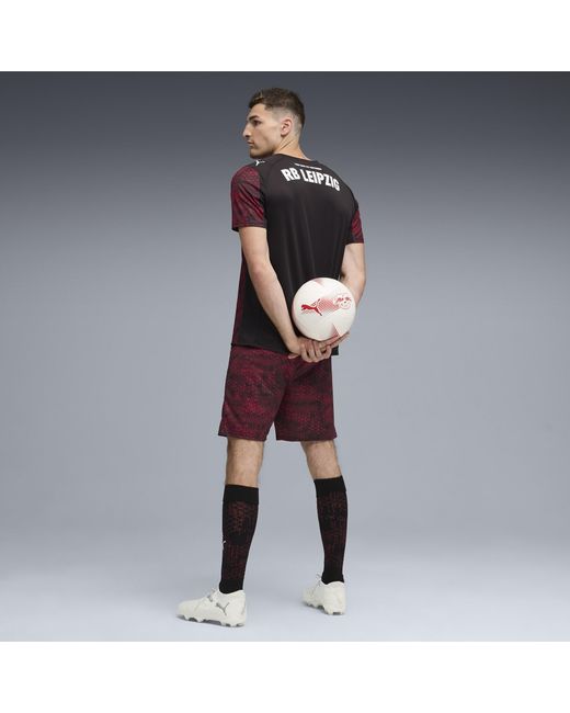Shorts Rb Leipzig 25/26 Da Uomo, Sport, Nero/Fast Rosso di PUMA in Purple da Uomo