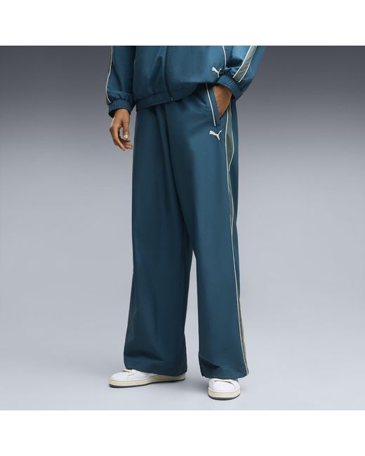 PUMA Blue T7 Oversized Track Pants for men