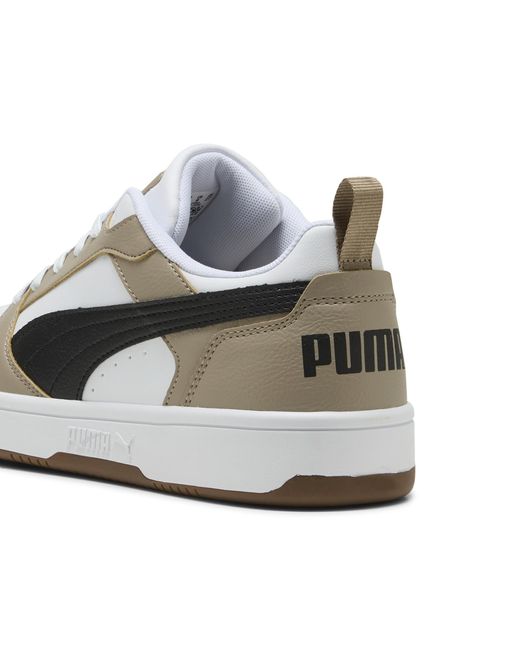 PUMA White Rebound V6 Low Sneakers, Schuhe, /Schwarz/Ice Coffee