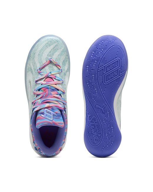 PUMA Blue Stewie 4 Prism Basketball Shoes