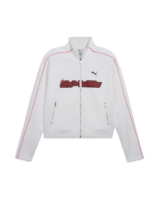 PUMA White T7 Las Vegas Track Jacket