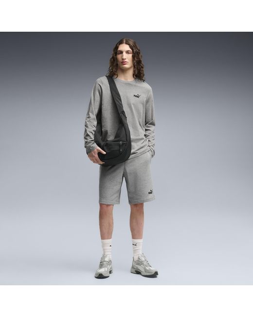 PUMA Gray Essentials No. 1 Logo 10" Shorts for men