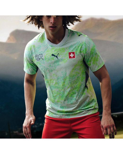 PUMA Green Switzerland Away Jersey for men
