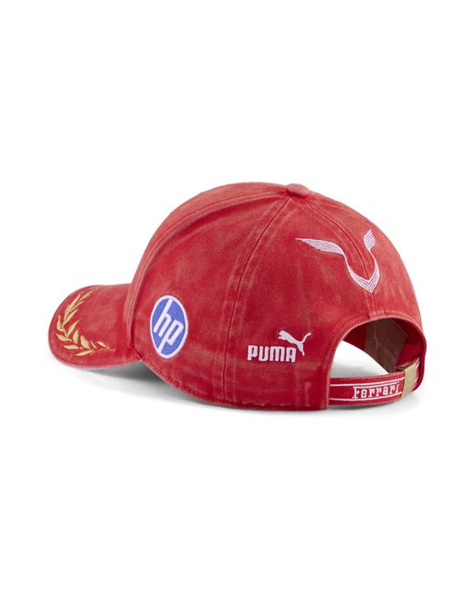 PUMA Red Scuderia Ferrari Replica Monza Lewis Hamilton Baseball Cap