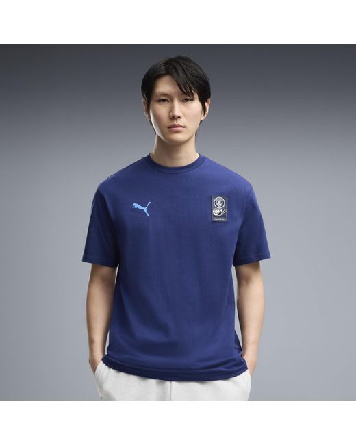 PUMA Blue Manchester City Ftblculture Relaxed T-Shirt for men