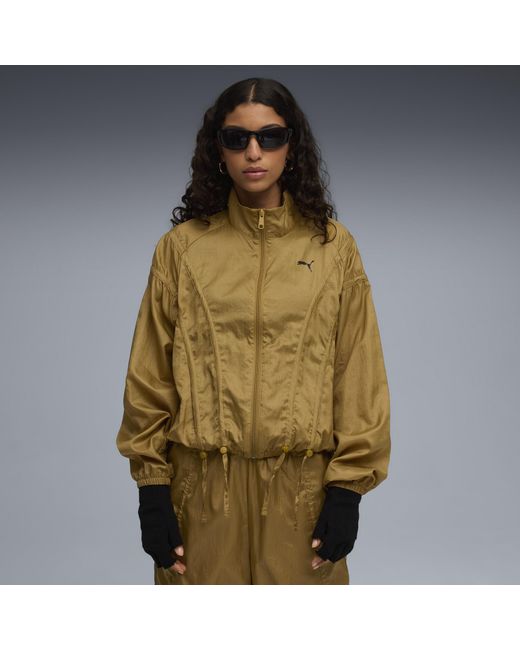 PUMA Dare To Oversized Geweven Jack Voor Maat in het Green