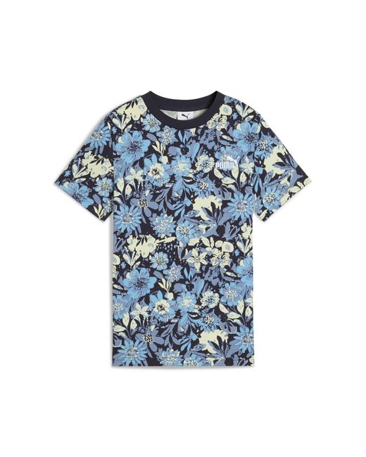 PUMA Blue Essentials Nature 2.0 T-Shirt Teenager, Kleidung, Cool