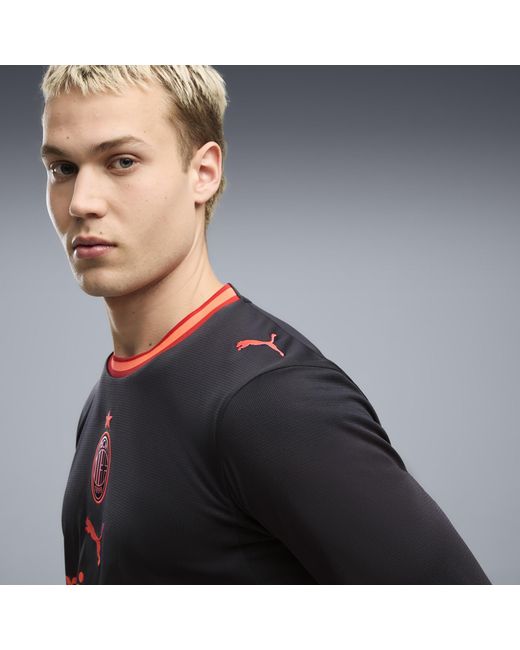 PUMA Black Ac Milan 26/27 Third Long Sleeve Jersey for men