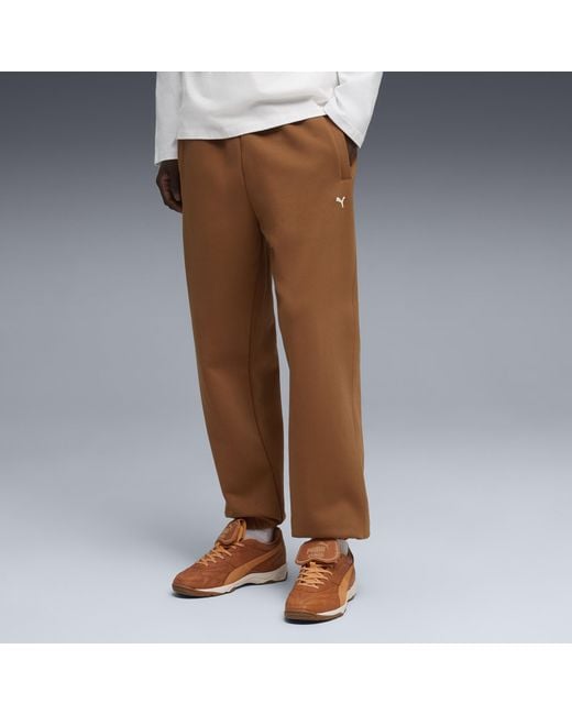 PUMA Brown Select Essentials Relaxed Sweatpants for men