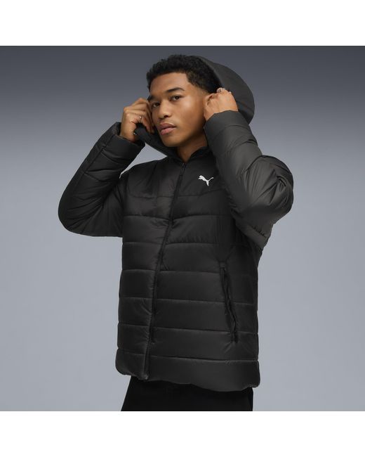 PUMA Black Essentials Outerwear Puffer Jacket for men