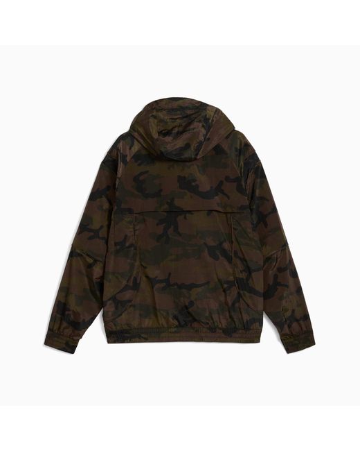 PUMA Mostroverse Clrt Uniseks Ripstopjack Met All-Over-Print Voor in het Black