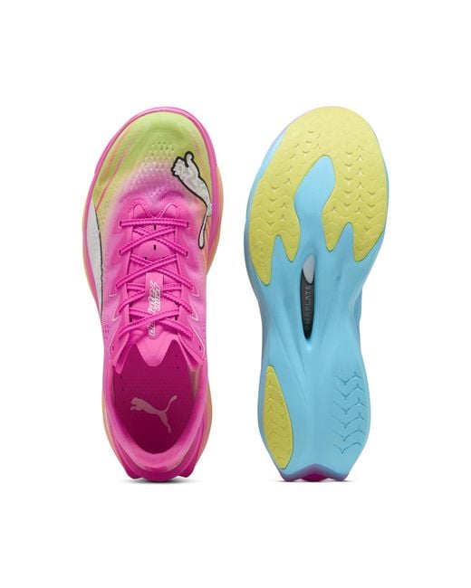 PUMA Pink Deviate Nitro Elite 4 Running Shoes for men