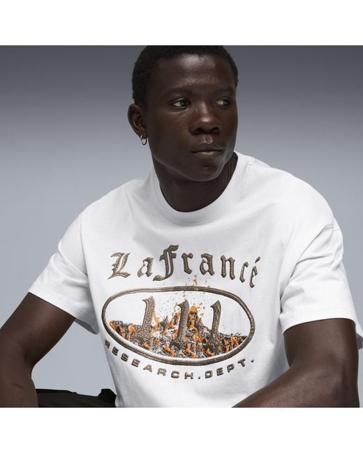 PUMA Lafrancã Heem Uniseks T-Shirt, Maat in het White