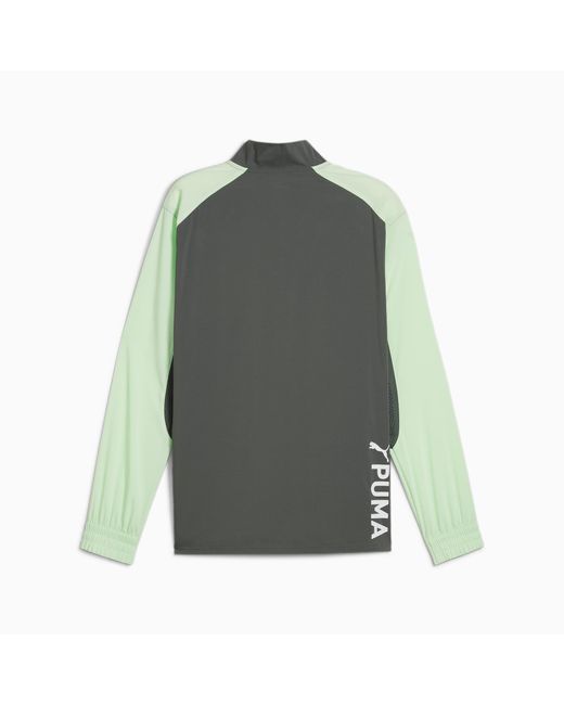 PUMA Green Fit Woven Quarter Zip Sweater Shirt for men