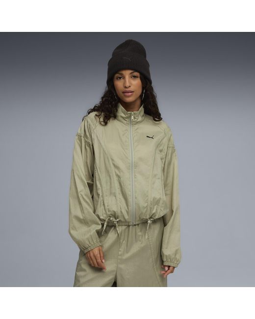 PUMA Dare To Oversized Geweven Jack Voor Maat in het Green