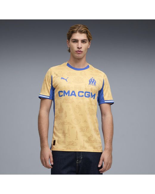 PUMA Yellow Olympique De Marseille Special Edition Jersey for men