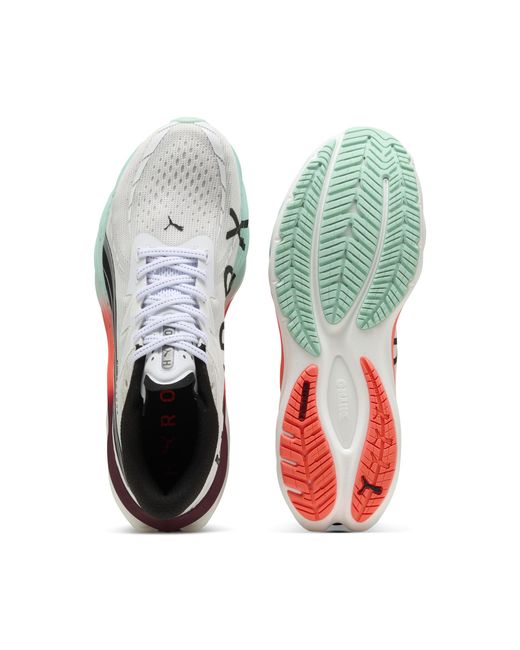 PUMA X Hyrox Velocity Nitro 4 Laufschuhe Herren, Sport, /Mint Melt/Glowing Rot in Multicolor für Herren