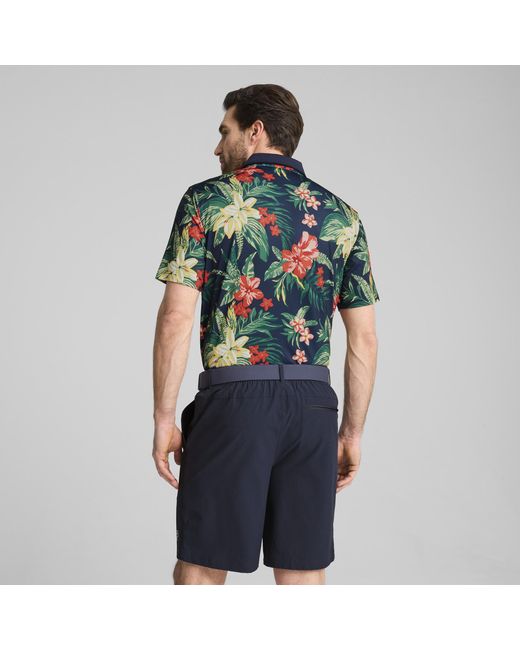 PUMA X Palm Tree Crew Floral Polo Herren in Blue für Herren