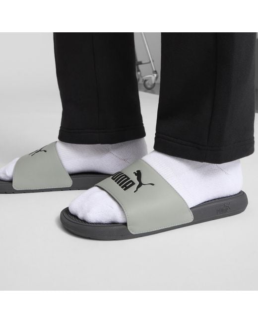 PUMA Brown Cool Cat 2.0 Slides for men