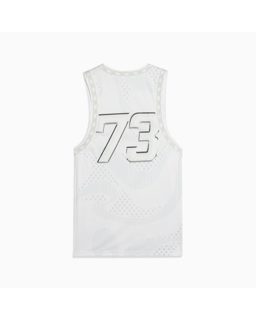 PUMA Jer-she Basketbalshirt in het White