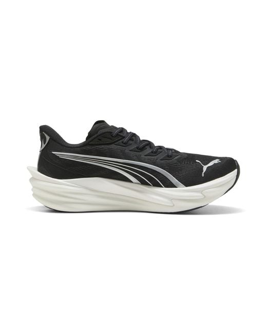 PUMA Black Deviate Nitroâ 4 Wide Road Running Shoes for men