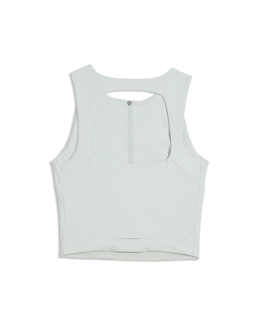 PUMA Blue Lightstride Cropped Running Tank Top