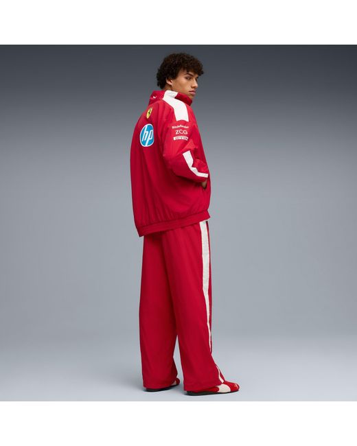 PUMA Red Scuderia Ferrari 2025 Drivers T7 Oversized Pants Shoes for men