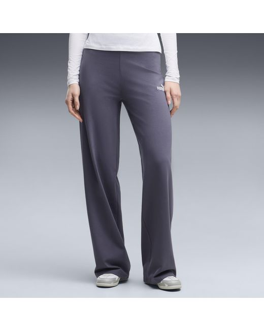 PUMA Blue Essentials Small No. 1 Logo High-Waist Straight Leggings