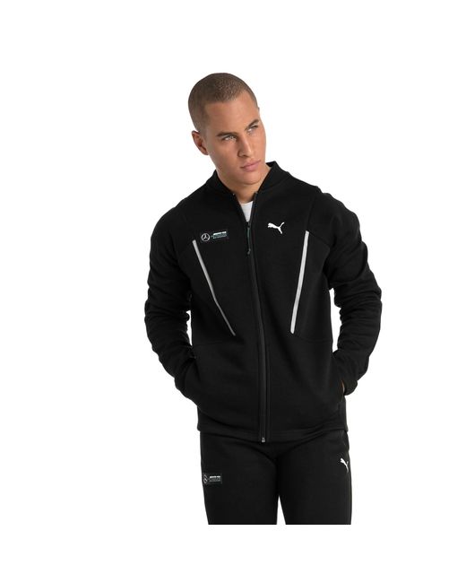 Giacca della tuta MERCEDES AMG PETRONAS da Uomo di PUMA in Nero Lyst