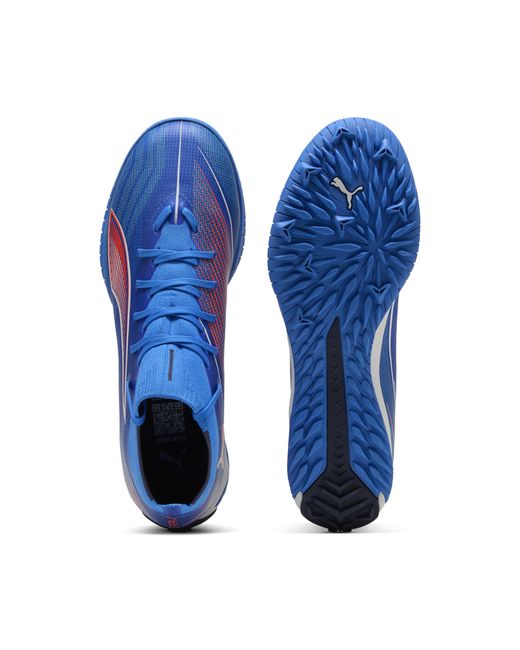 PUMA Ultra 6 Match+ Tt Uniseks Voetbalschoenen, Blauw/Rood/Wit, Maat in het Blue