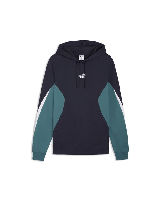 PUMA Essentials Colourblock Hoodie Voor Maat in het Blue voor heren