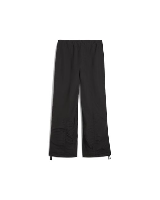 PUMA Black Wardrobe Essentials Gewebte Parachute-Hose Damen, Kleidung