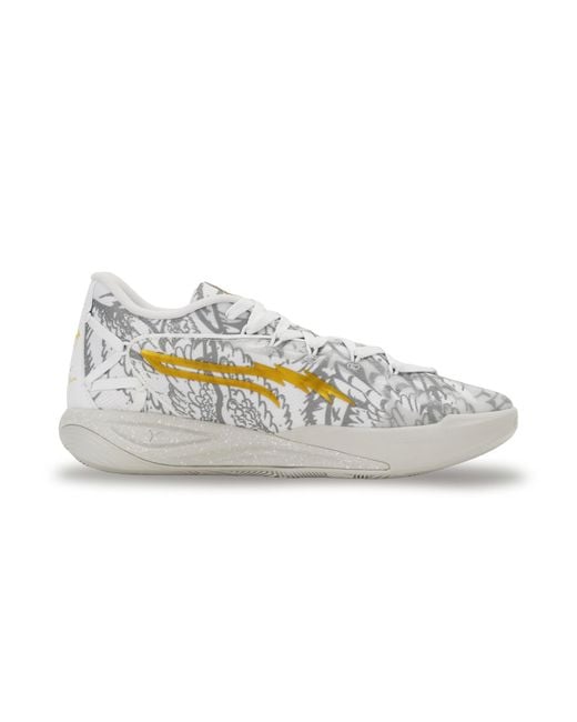 Scarpe Da Basket Stewie 4 Harry Potter Da Donna, Scarpe, Bianco/Verde Terrain di PUMA in Metallic