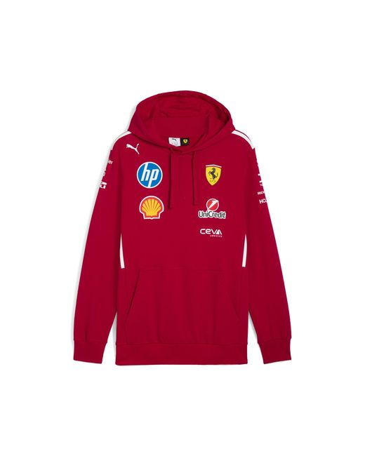 PUMA Red Scuderia Ferrari 2025 Team Hoodie for men
