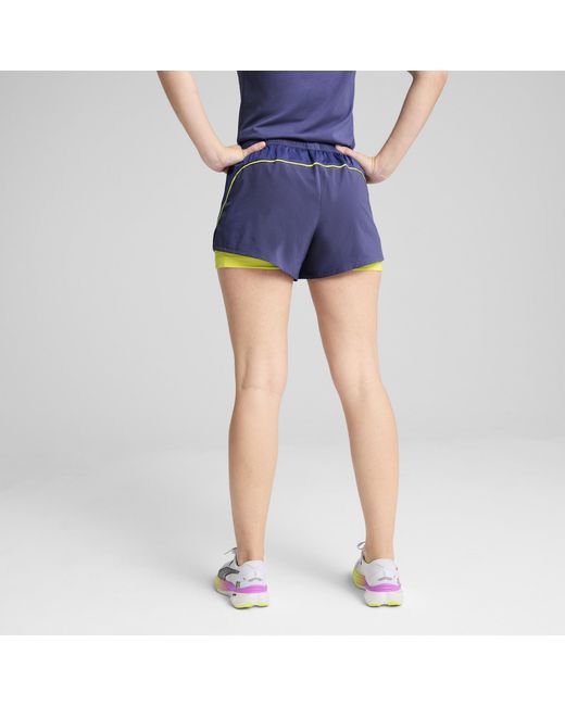 PUMA Velocity 2-In-1-Hardloopshort Voor in het Blue