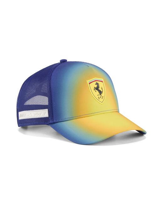 PUMA Blue Scuderia Ferrari Miami Trucker Cap