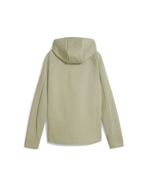 Felpa Con Cappuccio E Zip Integrale Evostripe Da Donna, Abbigliamento, Lux Army di PUMA in Natural