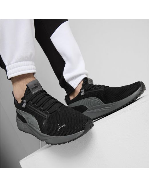 PUMA Black Pacer Future Street Knit Sneakers for men
