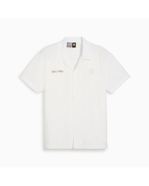 PUMA Scuderia Ferrari Race Crew Motorsportshirt in het White voor heren