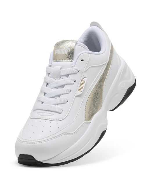 PUMA White Cilia Mode Metallisch Whisper Sneakers Damen, Schuhe