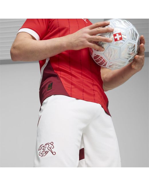 PUMA Schweiz Replica-Fußballshorts in Red für Herren