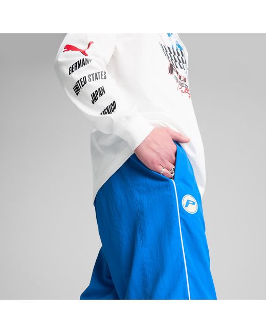 PUMA Sds Relaxed Trainingsbroek Met Print in het Blue voor heren