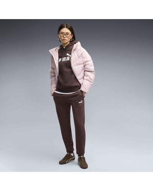 PUMA Brown Ess Small No. 1 Logo Sweatpants