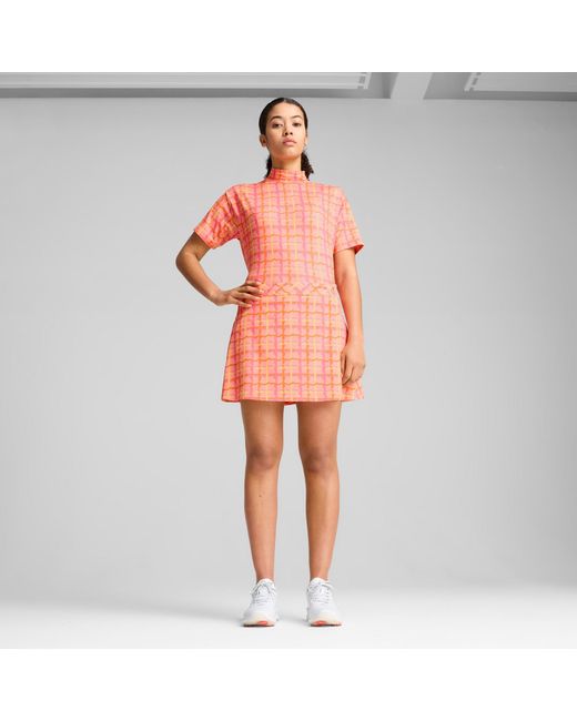 PUMA X Dani Dazey Cloudspun Nek Voor in het Orange