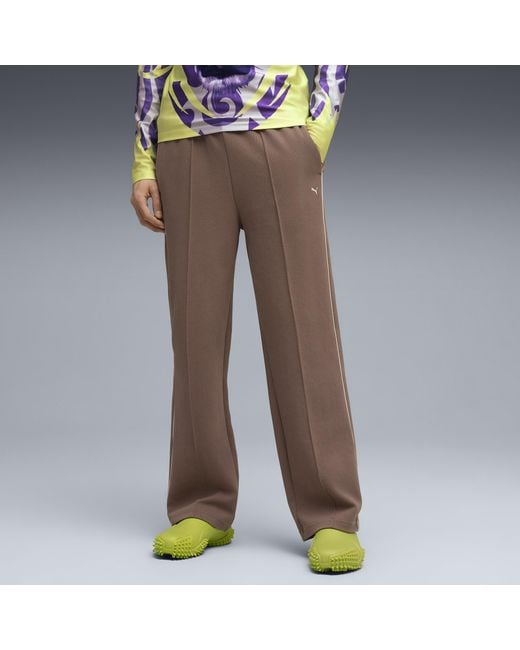 PUMA Brown T7 Track Pants for men