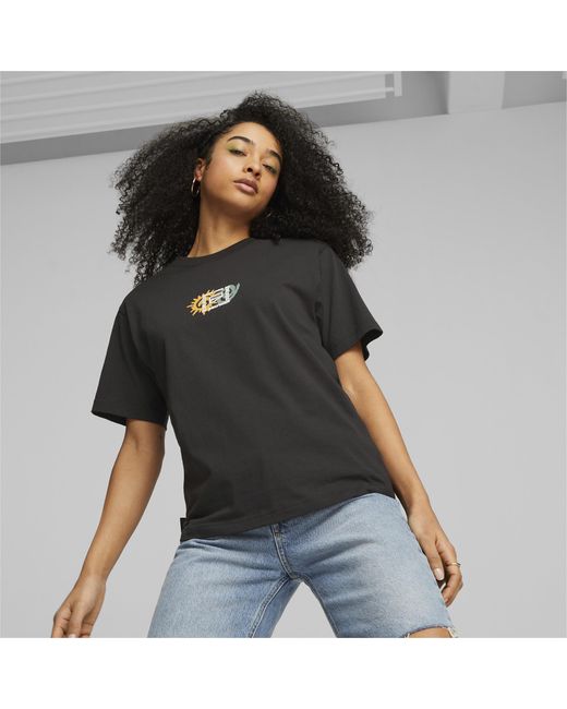 Black T-shirt Graphic Lyst Downtown | in PUMA