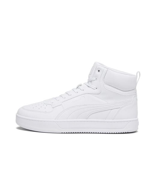 PUMA White Caven 2.0 Mid Sneakers Schuhe Für